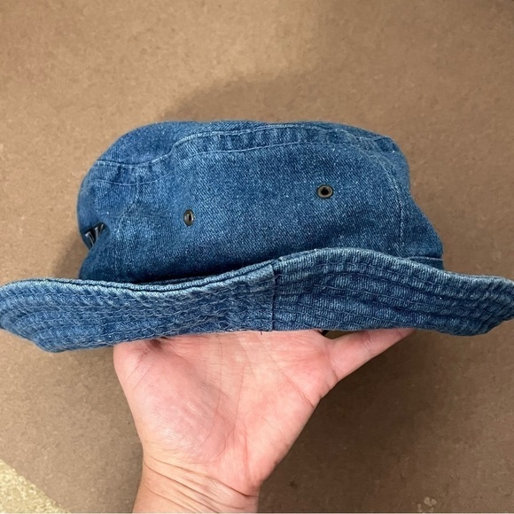 Vintage 1990’s Denim TBS Bucket Hat Turner Broadcasting TV Station Warner Bros - Picture 7 of 10